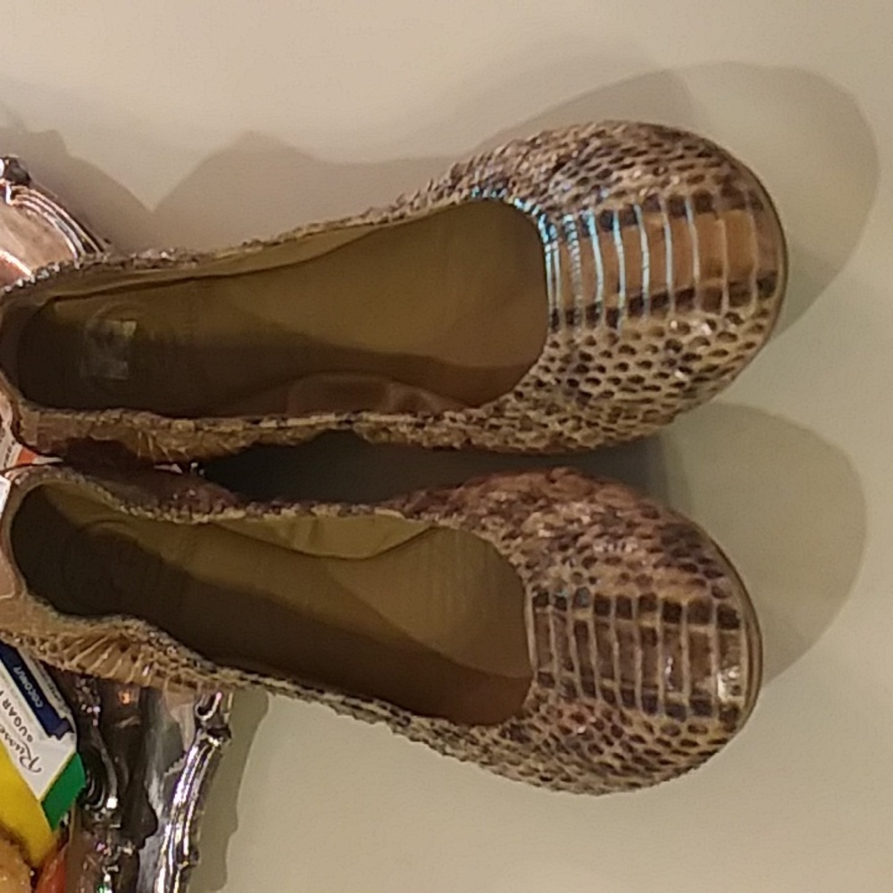 Tory Burch snake skin ballet flats